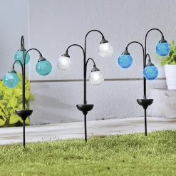 3 Orb Solar Light Stake