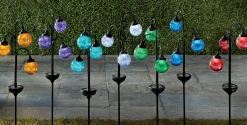 3 Orb Solar Light Stake