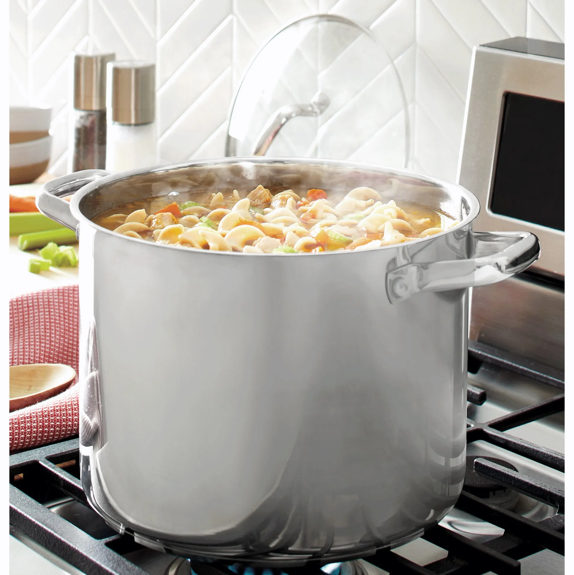 Oster Adenmore 12-Quart Stainless Stock Pot with Lid
