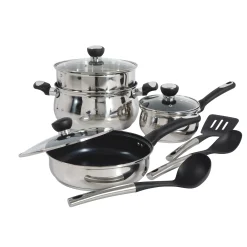 Oster Baldwyn 10-Piece Stainless Steel Cookware Set