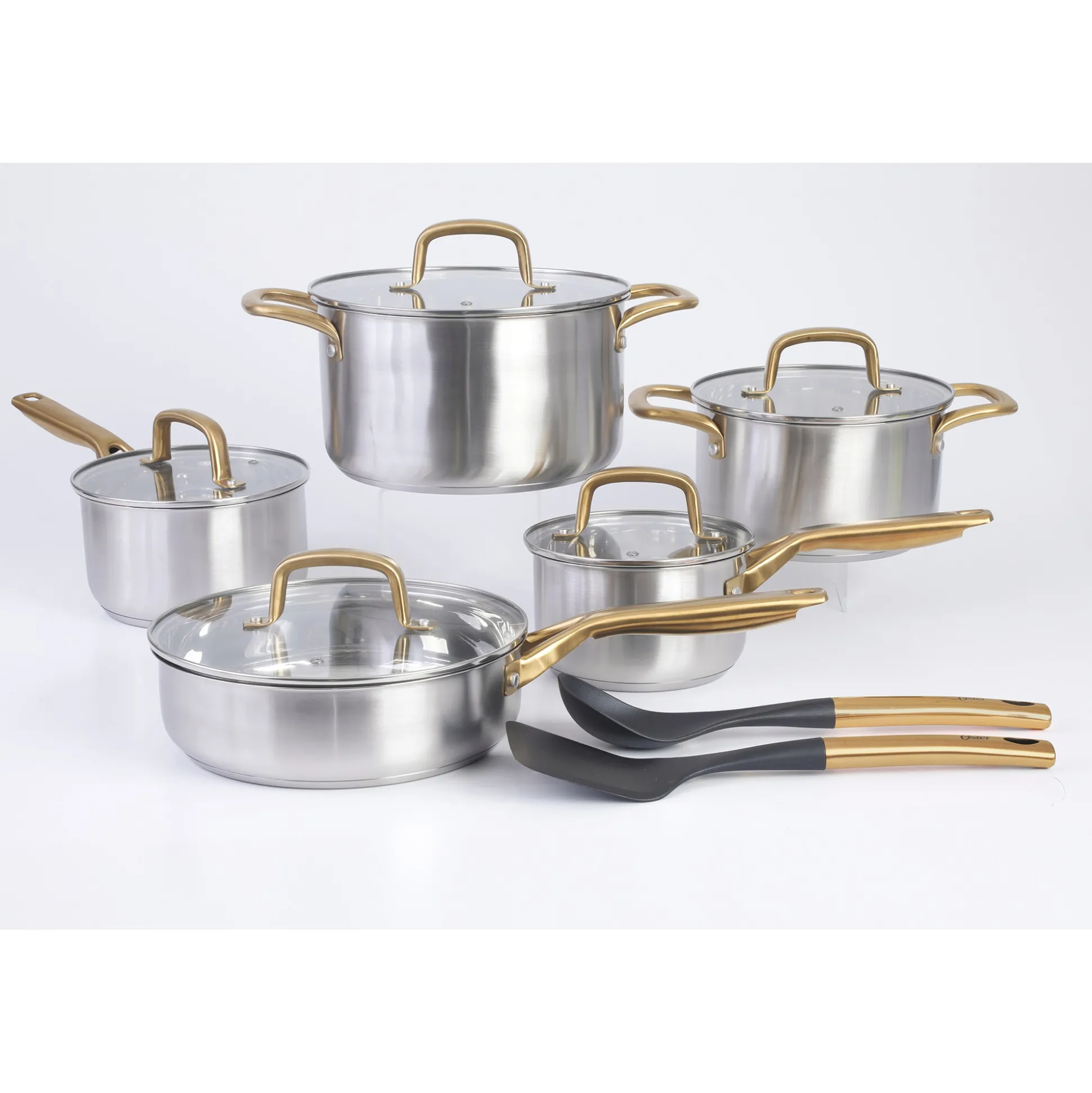 Oster Davinelle 12-Piece Stainless Steel Cookware Set