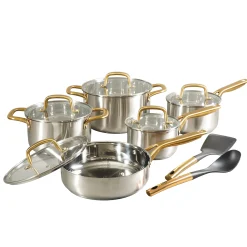 Oster Davinelle 12-Piece Stainless Steel Cookware Set