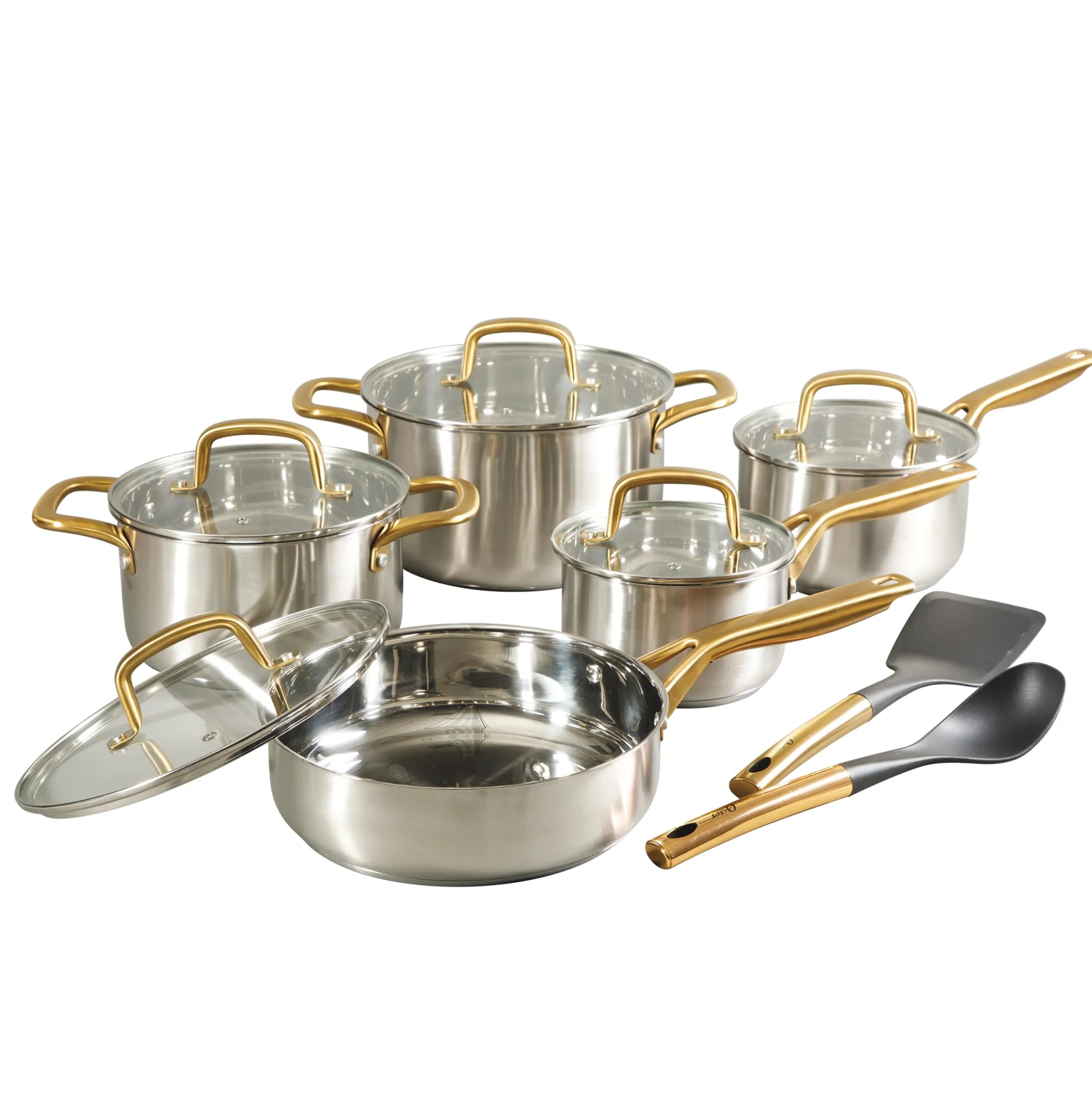 Oster Davinelle 12-Piece Stainless Steel Cookware Set