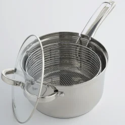 Oster 4.8-Quart Stainless Steel Deep Fryer Set with Basket and Lid
