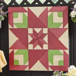 Outdoor Lit Barn Quilt Art