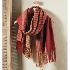Oversized Plaid Scarf