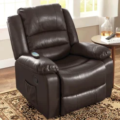 Overstuffed Recliner with Massage