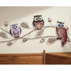 Owl Trio Wall Art