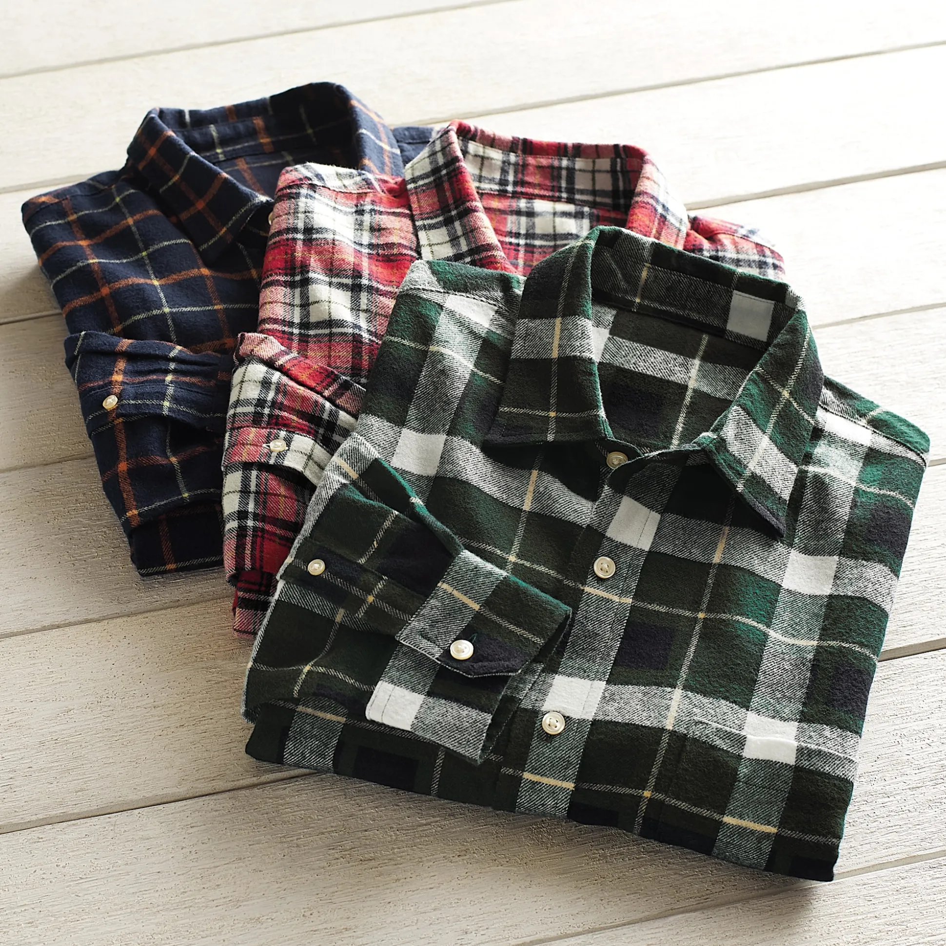3-Pack Men's Flannel Shirts