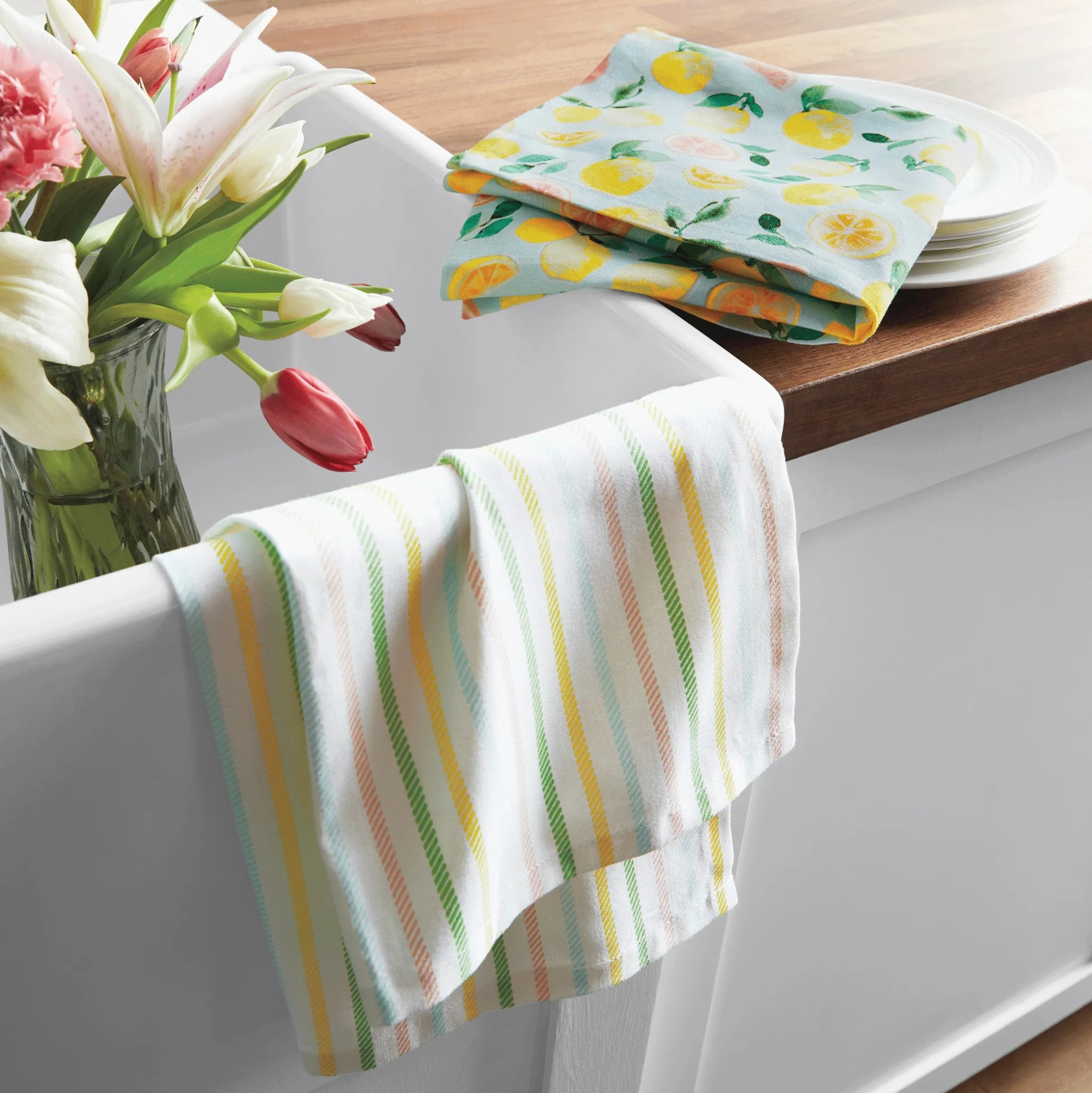 2-Pack Pink Lemonade Towel Set