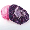 2-Pack Polka Dot Shower Caps