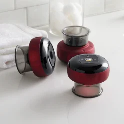 3-Pack Rechargeable Cupping Massage Set with Adjustable Heat and Suction