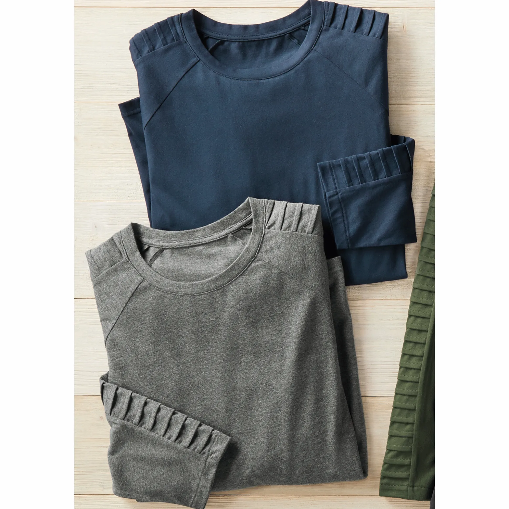 2-Pack Ribbed Long-Sleeve Shirt