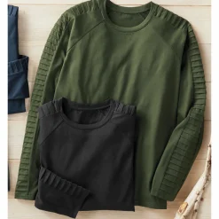 2-Pack Ribbed Long-Sleeve Shirt