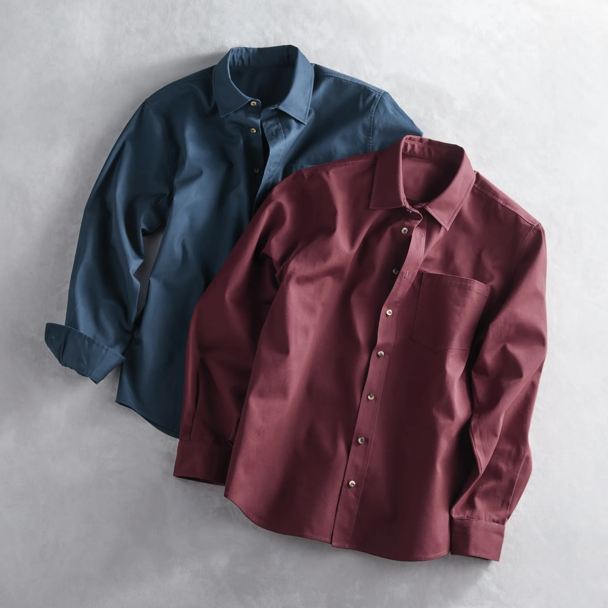 2-Pack Solid Twill Shirts