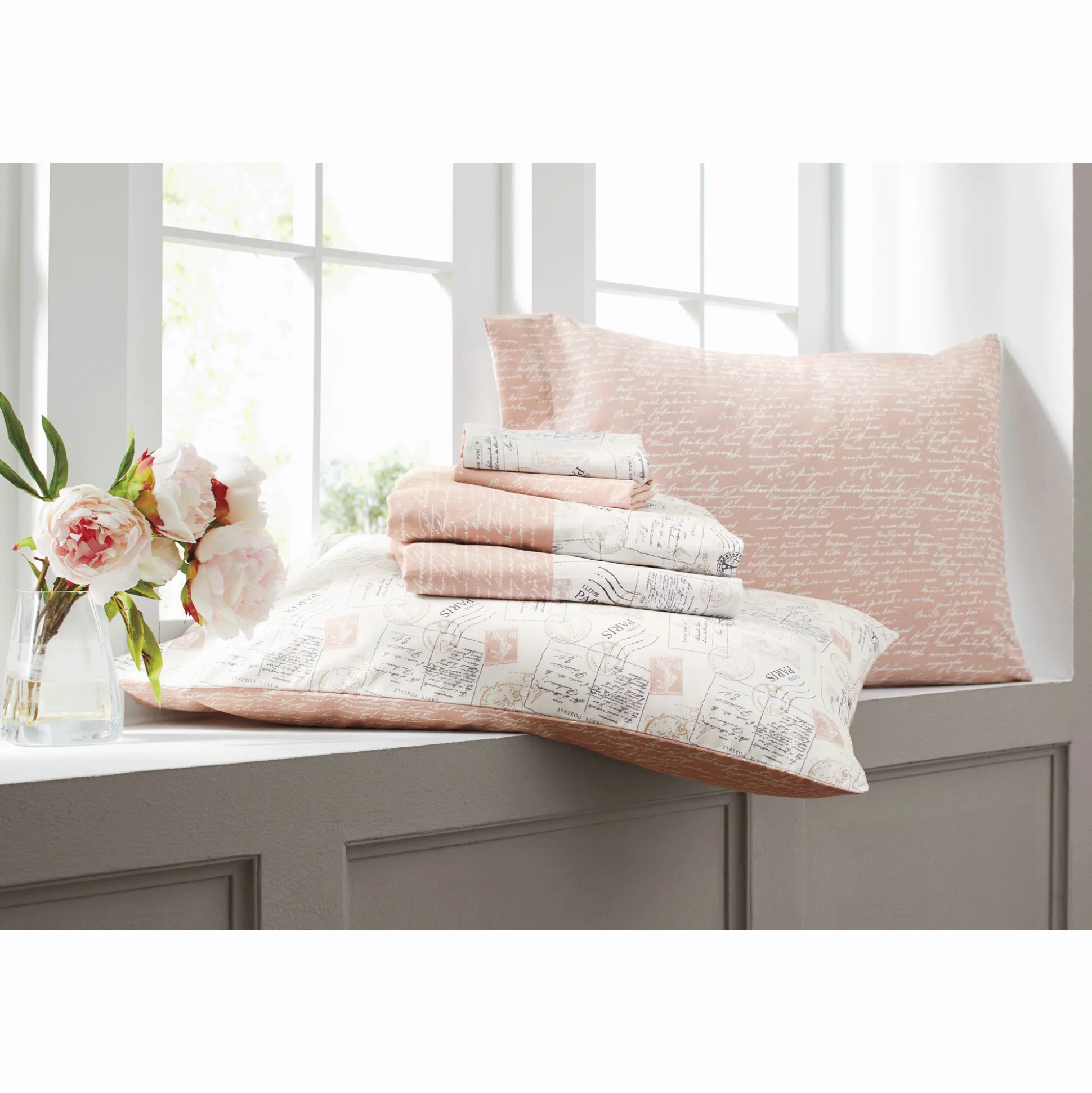 Parisian Stamp Turnstyle 6-Piece Sheet Set
