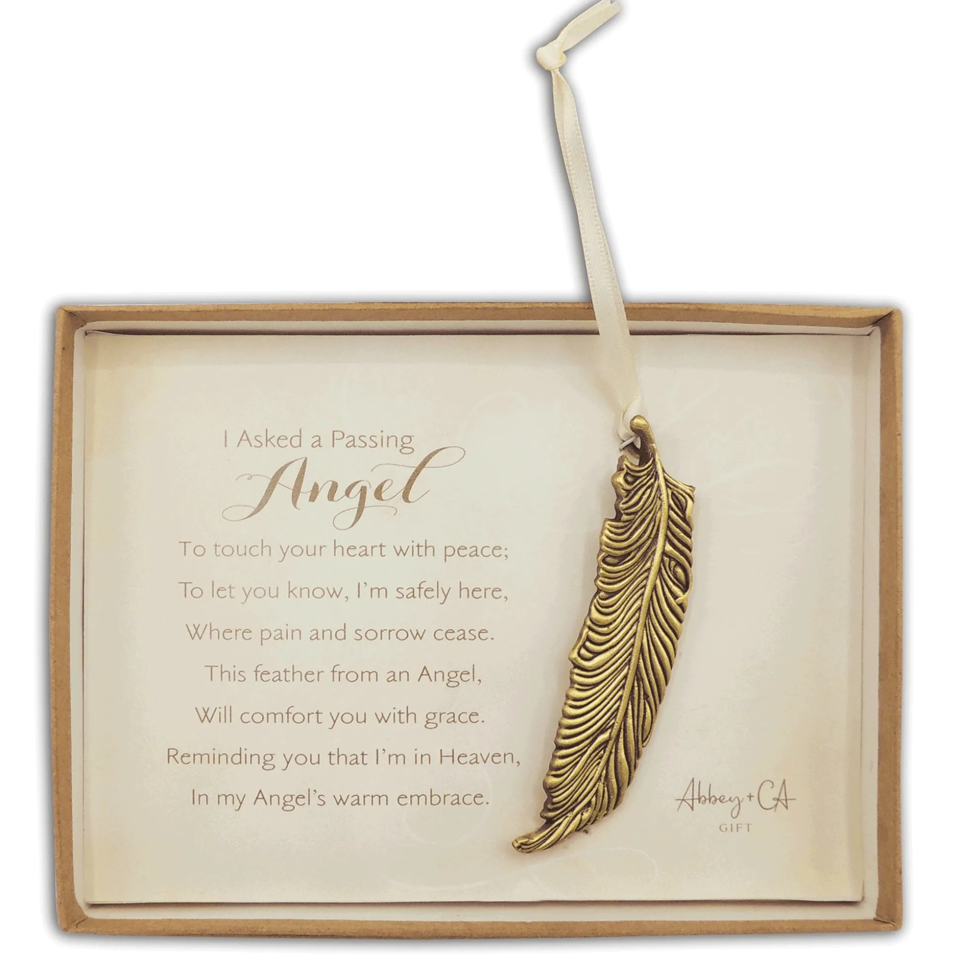 'Passing Angel' Feather Ornament