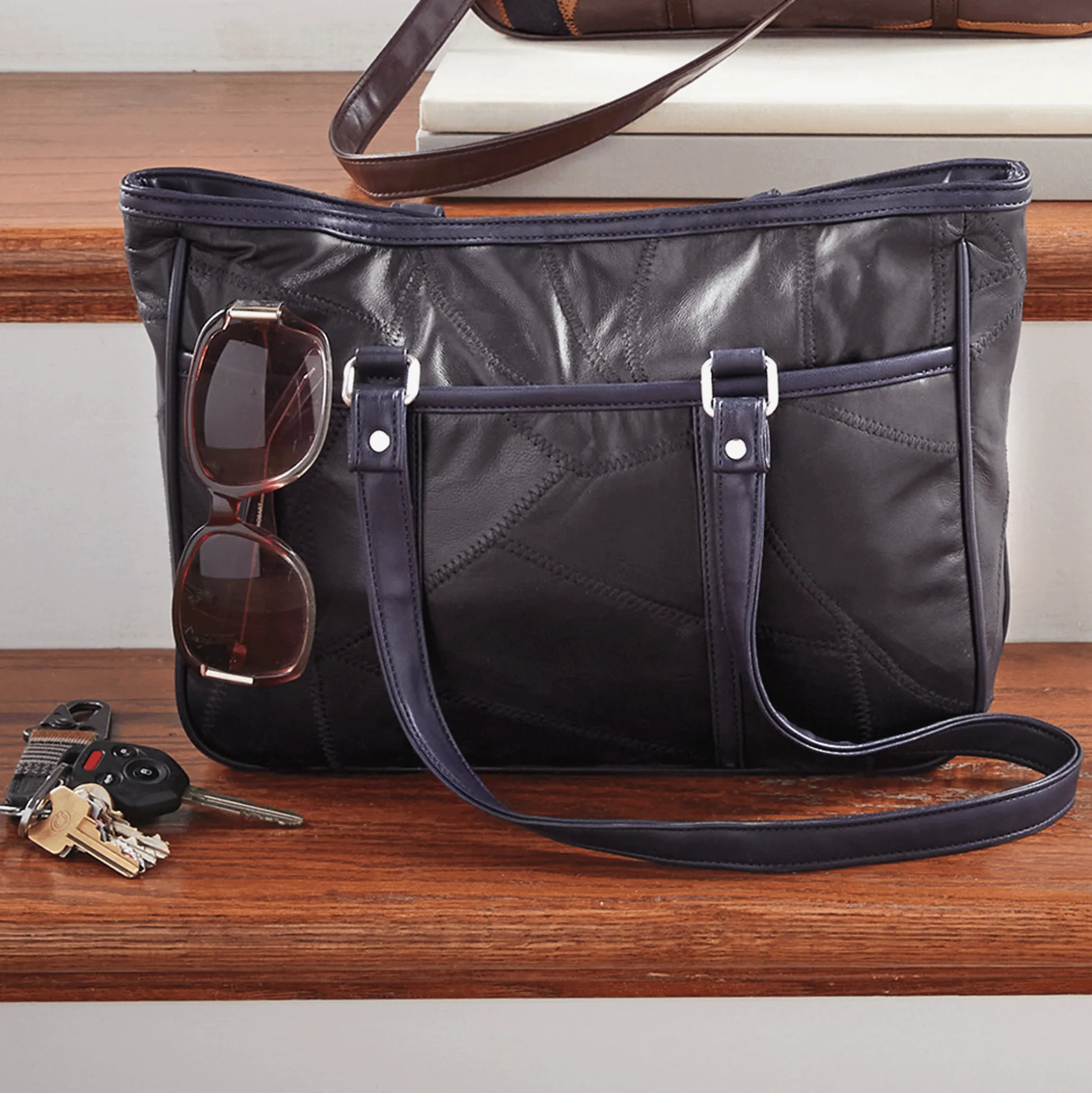 Patched Tote Bag