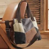 Patchwork Canvas Satchel