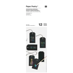 12-pc. Scratch Paper Hangtags Set