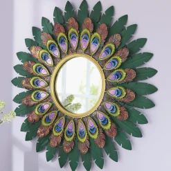 Peacock Feather Wall Mirror
