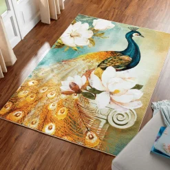 Peacock Floral Rug