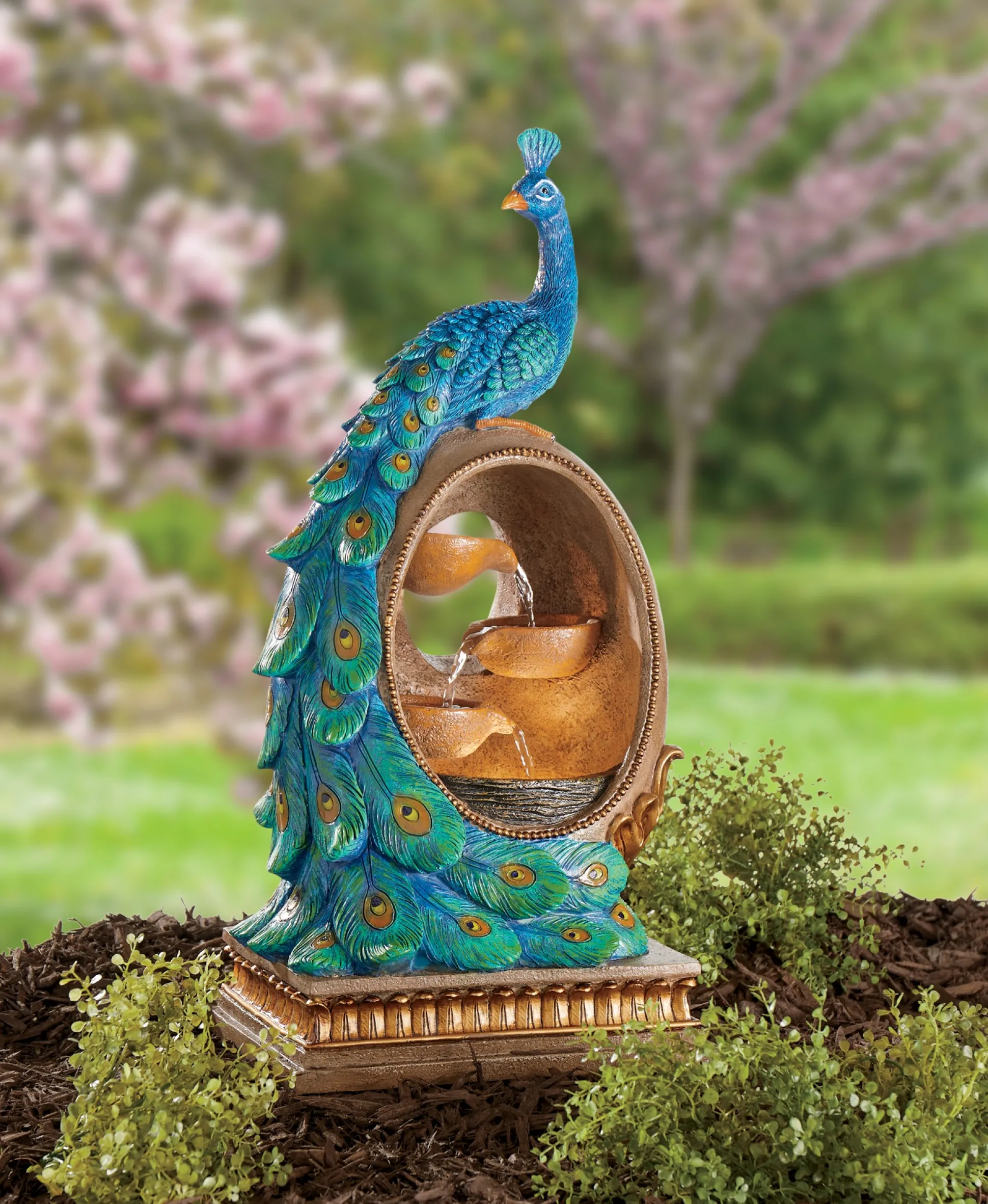 Peacock Fountain