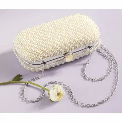 Pearl Embellished Clutch