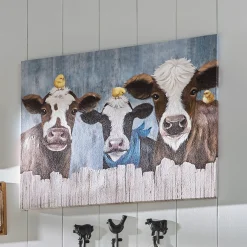3 Peeking Calves Wall Art
