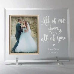Personalized All of Me Loves You Picture Frame