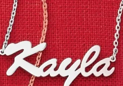 Personalized Colored Stainless Steel Name Jewelry