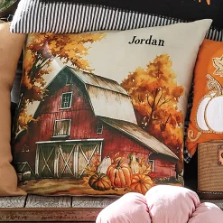 Personalized Family Barn Pillow