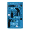 Personalized Golfer Keywords Blue Golf Towel