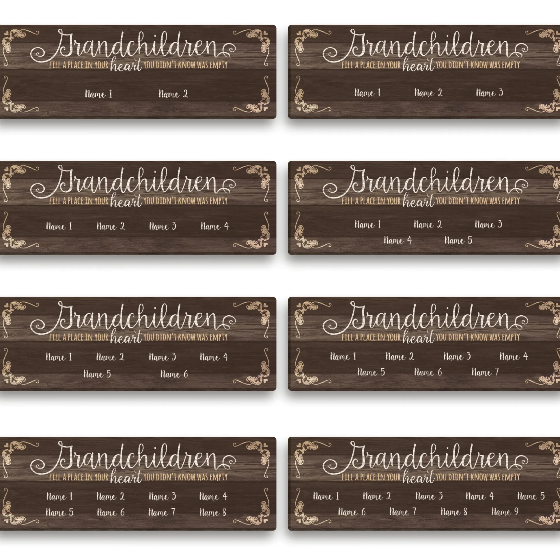 Personalized Grandchildren Wall Art