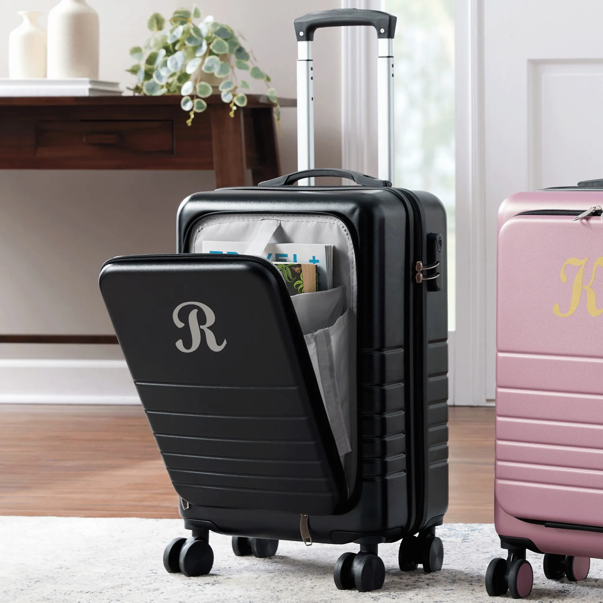 Personalized Hardsided Carry-On with Front Panel Storage