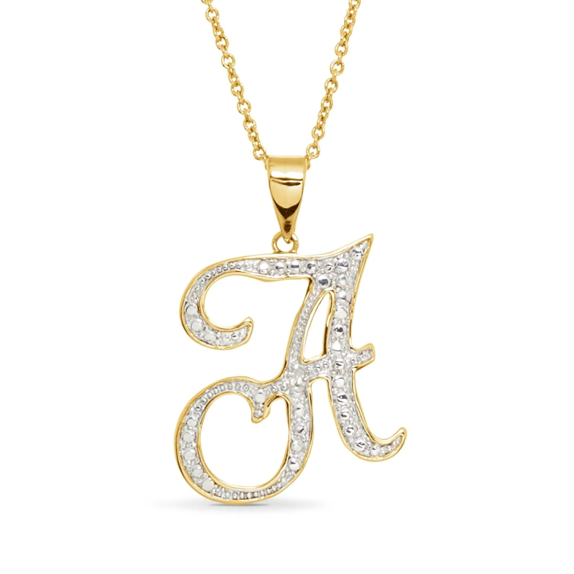 Personalized Initial Diamond Pendant