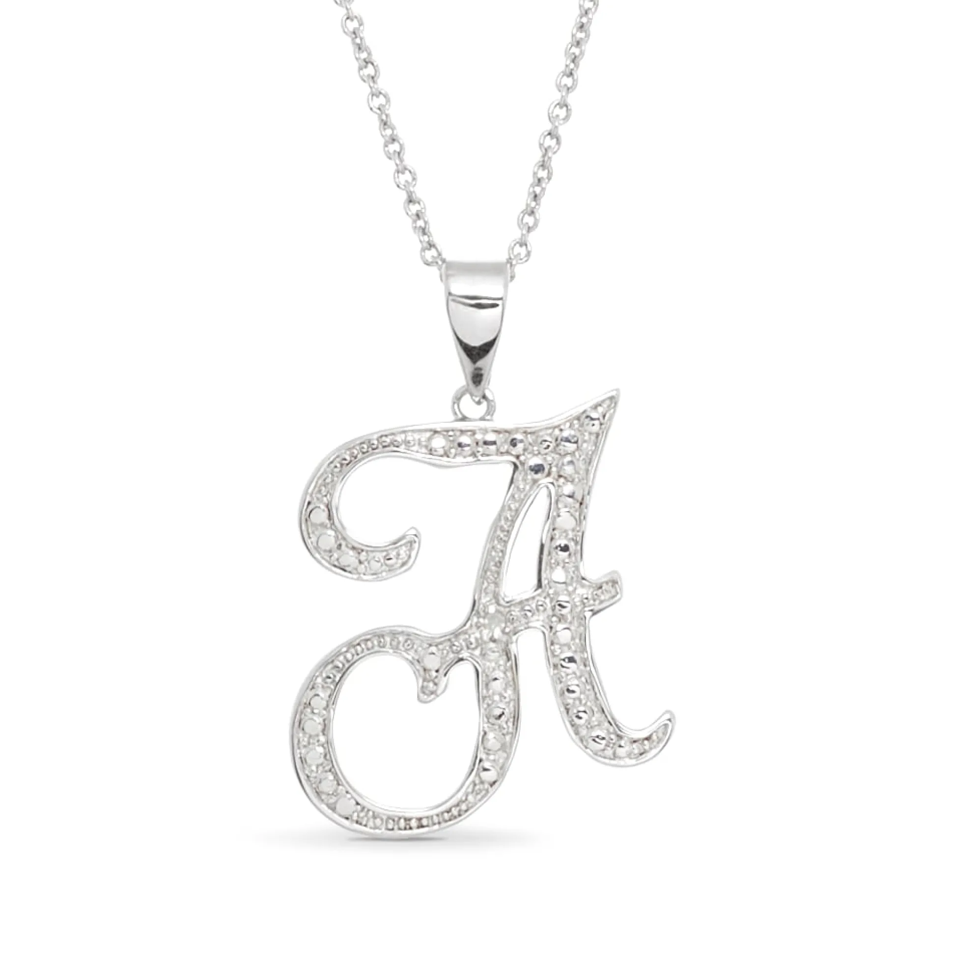Personalized Initial Diamond Pendant