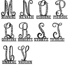 Personalized Initial Name Wall Art