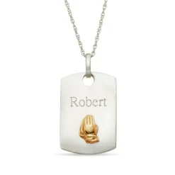 Personalized Inspirations/Name Two-tone Pendant