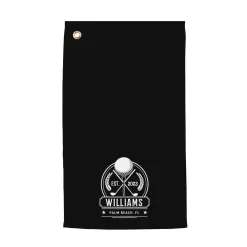Personalized Laurels-Crest Golf Towel