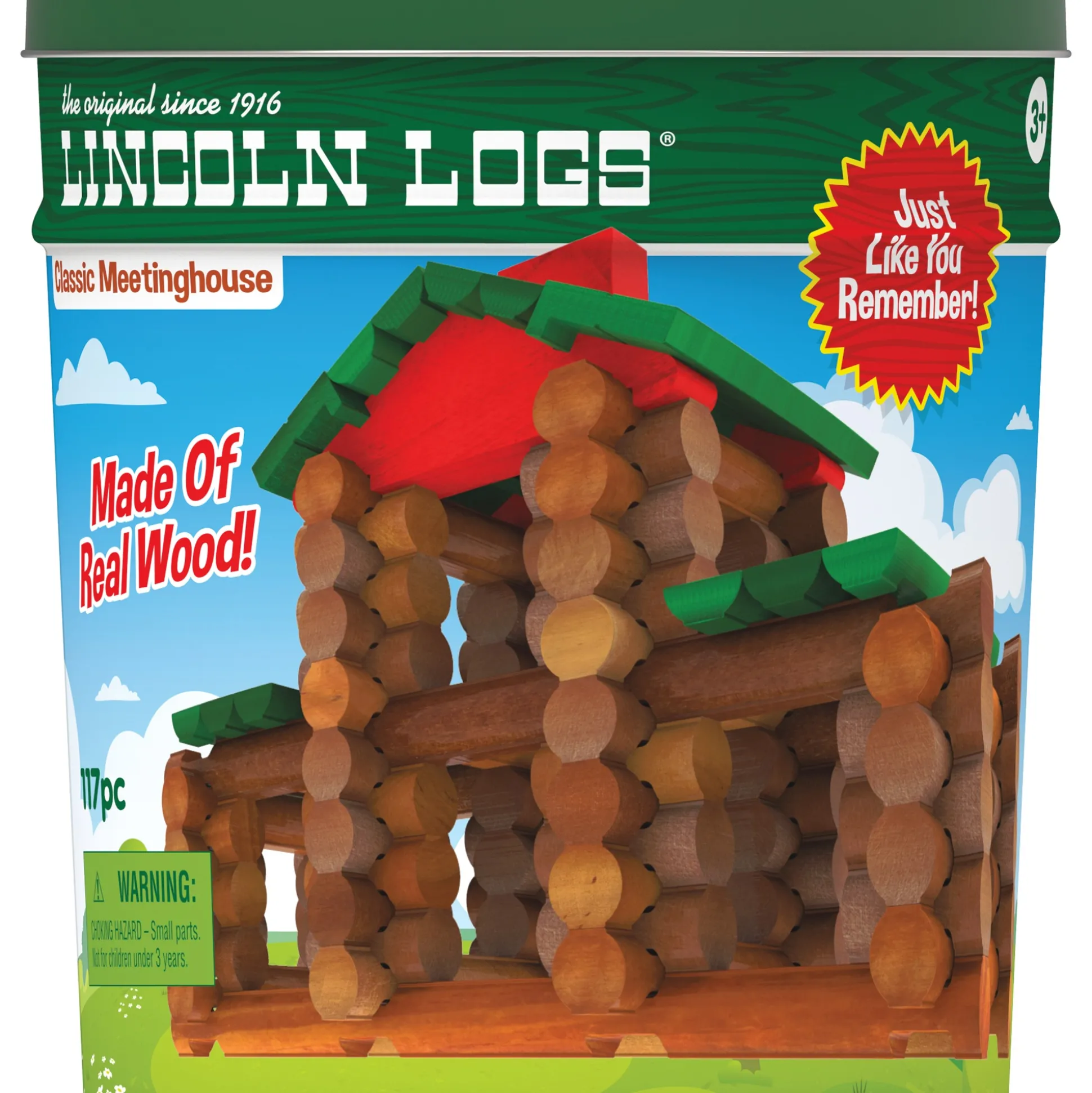 Personalized Lincoln Logs Classic Meetinghouse