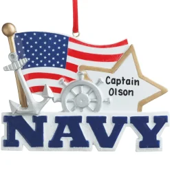 Personalized Military Ornament