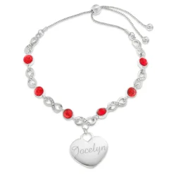 Personalized Name/Birthstone Infinity Bracelet