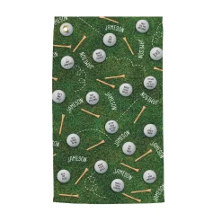 Personalized Punny Putting Green Golf Towel