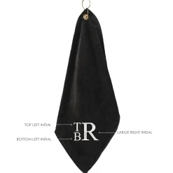 Personalized Stacked Monogram Golf Towel