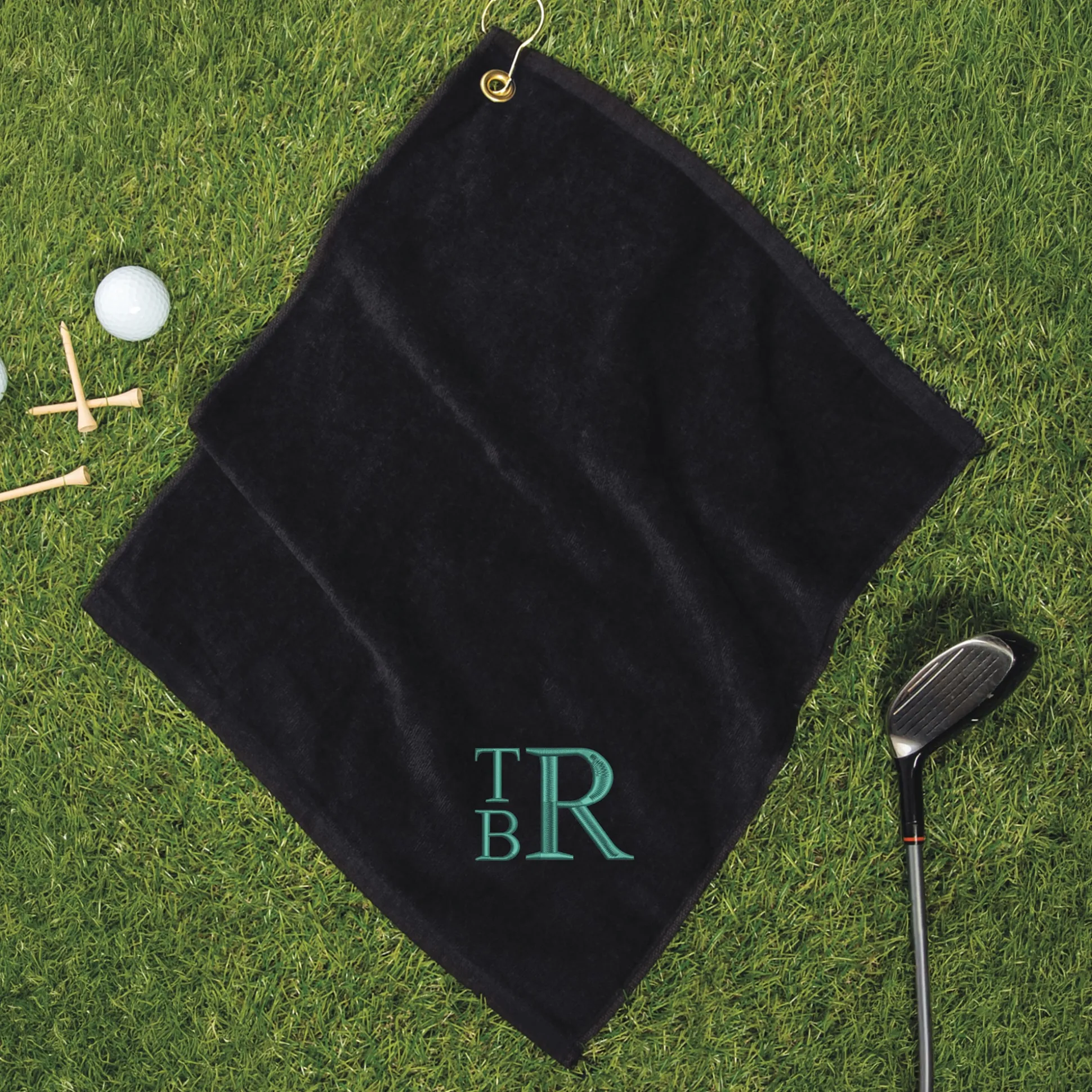 Personalized Stacked Monogram Golf Towel