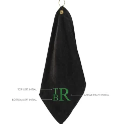 Personalized Stacked Monogram Golf Towel