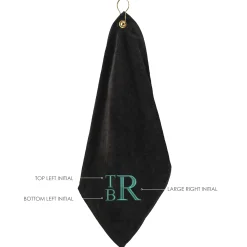 Personalized Stacked Monogram Golf Towel