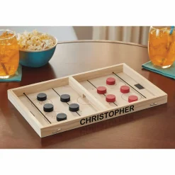 Personalized Wood Tabletop Hockey
