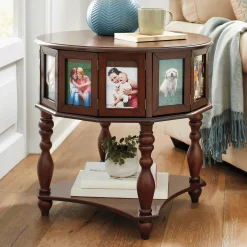 Photo Display Side Table
